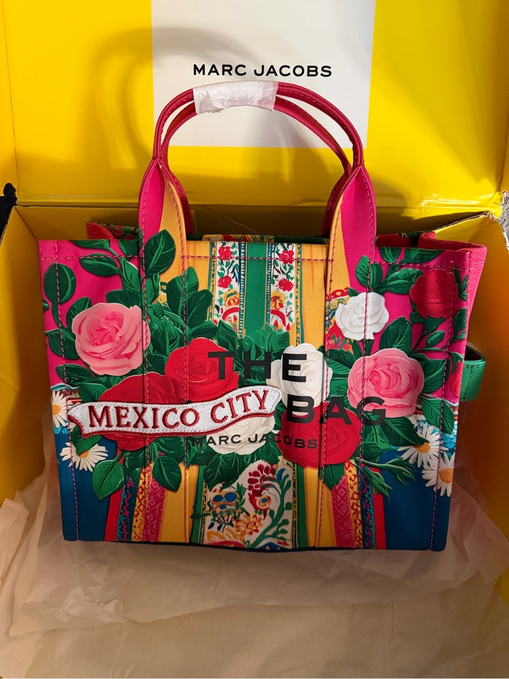 Marc Jacobs Pink Multi 'Mexico City' Floral Tote